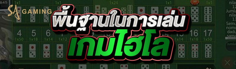 พื้นฐานในการเล่นเกมไฮโล